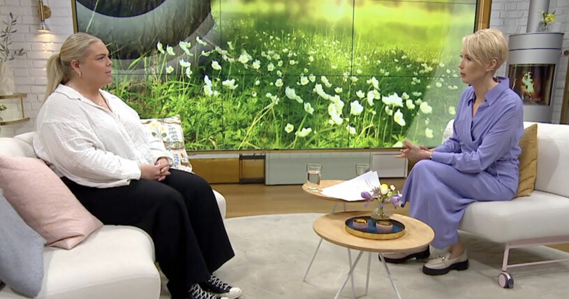 Johanna kände sig inte helt bekväm under intervjun.