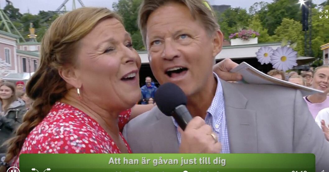 Lotta Engberg och Mikael ”Soldoktorn” Sandström i Lotta på Liseberg. Lotta Engberg och Mikael Soldoktorn Sandström