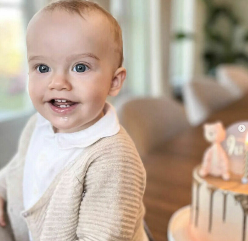 Prins Julian, här fotograferad på sin ettårsdag i våras. Prins Julian på ettårsdagen