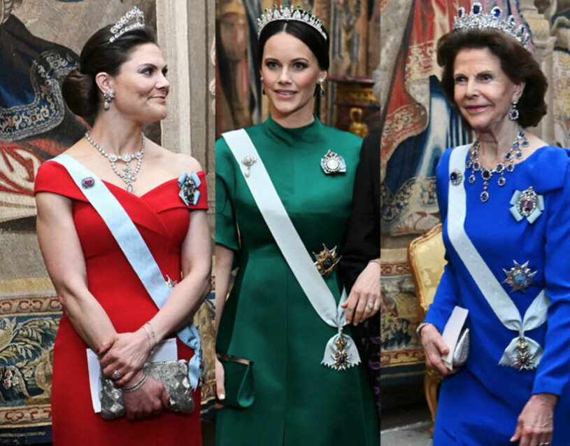 Rätta tiara-looken. Kronprinsessan Victoria, prinsessan Sofia och drottning Silvia i tiara