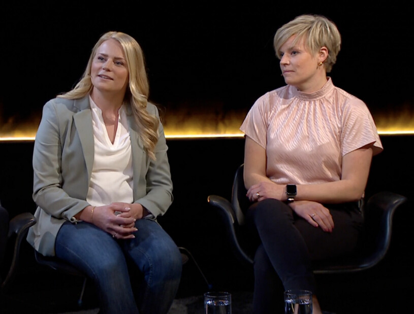 Systrarna Caroline och Amanda.