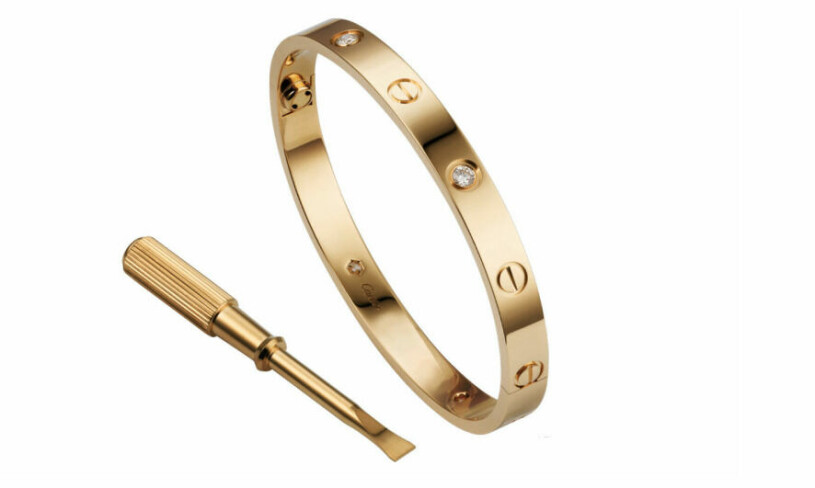 Love Bracelet från Cartier – med den lilla skruvmejseln som hör till. Love Bracelet från Cartier