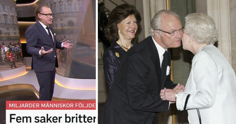 Johan T Lindwall, drottning Silvia, kung Carl Gustaf och drottning Elizabeth
