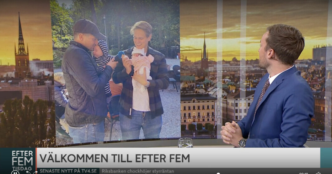 Maximillian och lilla dottern!