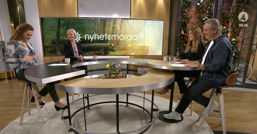 Matilda berättade om de underbara nyheterna i direktsändning!