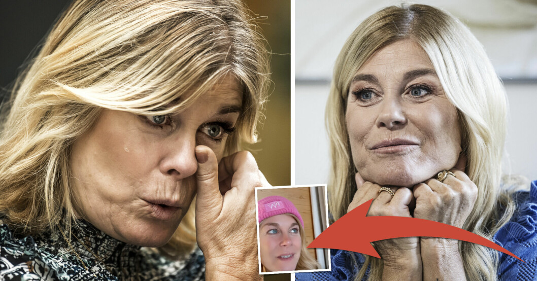 Pernilla Wahlgren i tårar framför följarna: "Sluta"
