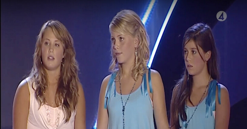Molly Sandén, Malin Eriksson och Bianca Ingrosso i Junior Eurovision Song Contest. Molly Sandén, Malin Eriksson och Bianca Ingrosso