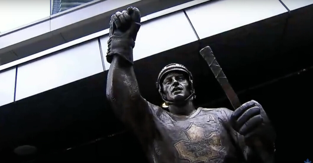 Börje Salming står som staty på Legends Row utanför Toronto Maple Leafs hemmaarena. Börje Salming