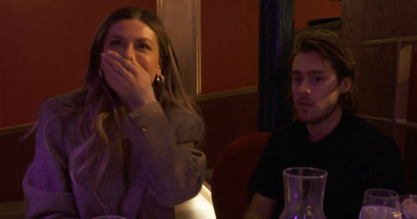Men vad som sas – ja, det kommer vi kanske aldrig få veta. Bianca Ingrosso håller sig för munnen och Benjamin Ingrosso ser chockad ut när Pernilla Wahlgren avslöjat en hemlighet