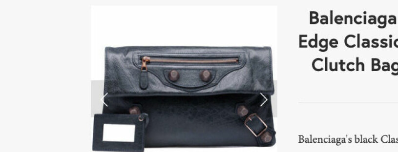 Prinsessan Sofias väska Balenciaga Metallic Edge Classic Envelope Clutch Bag