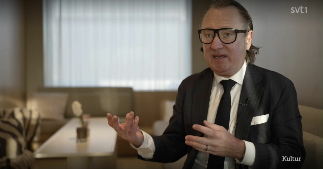 Svensk Damtidnings chefredaktör Johan T Lindwall gästar SVT:s Kulturnyheterna på torsdagen. Johan T Lindwall SVT Kulturnyheterna 2022