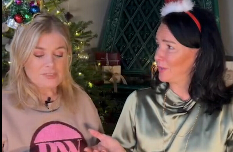 Skärmdump: Pernillawahlgren / Instagram från podduons jul-live.