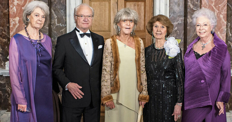 Hagasessorna och kungen! Foto: TT
