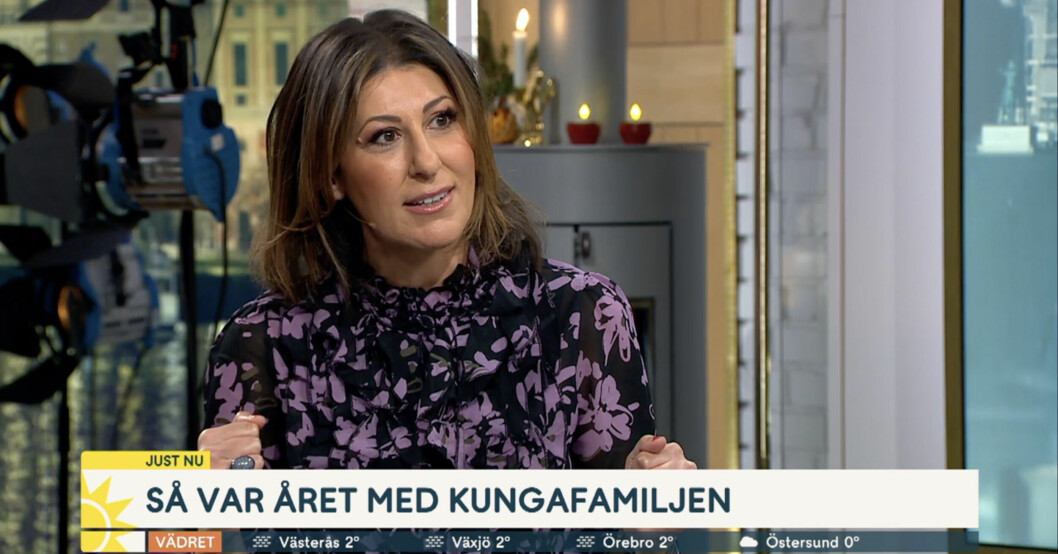 Rania Shemoun Olsson har följt kungafamiljen under hela 2022. Rania Shemoun Olsson berättar om Året med kungafamiljen 2022 i Nyhetsmorgon