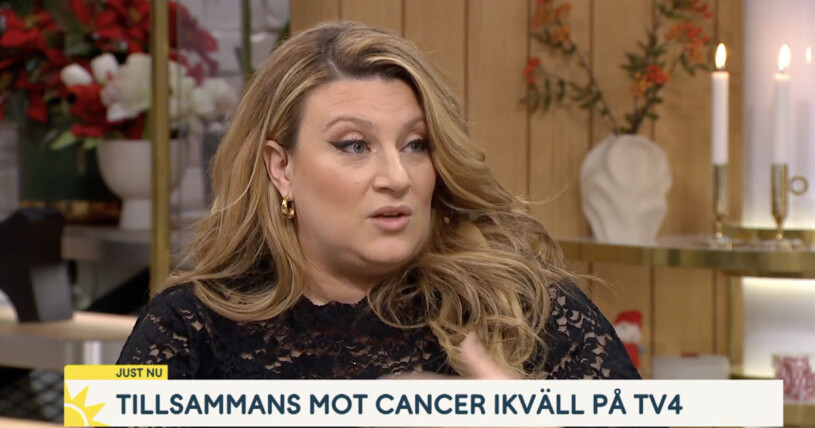 Sarah Dawn Finer berättar om maken Jonas Reinsjös cancer i Nyhetsmorgon. Sarah Dawn Finer berättar om maken Jonas Reinsjös cancer i Nyhetsmorgon