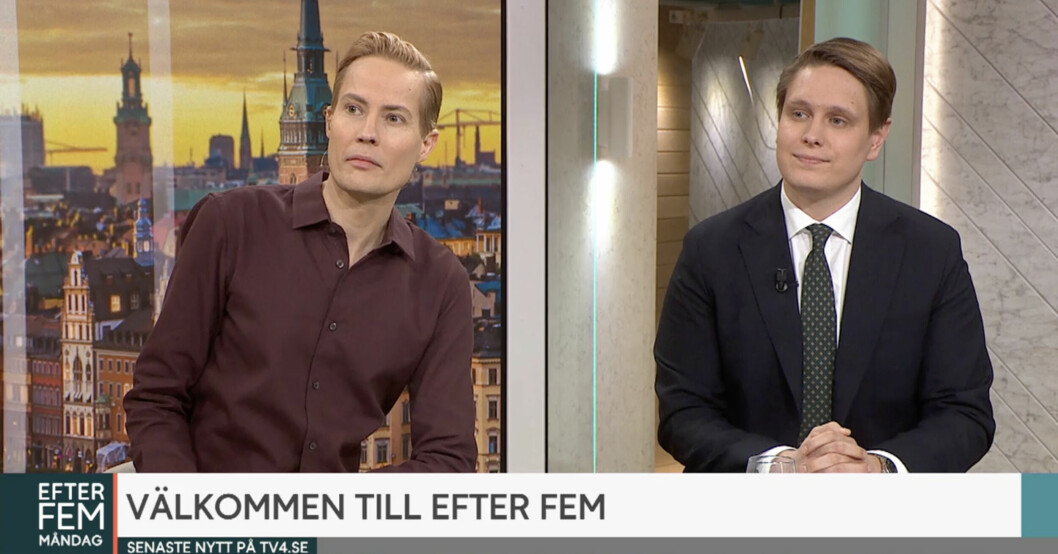 Henrik Alsterdal berättar om det iskalla vinterbadet i Efter fem i TV4. Henrik Alsterdal