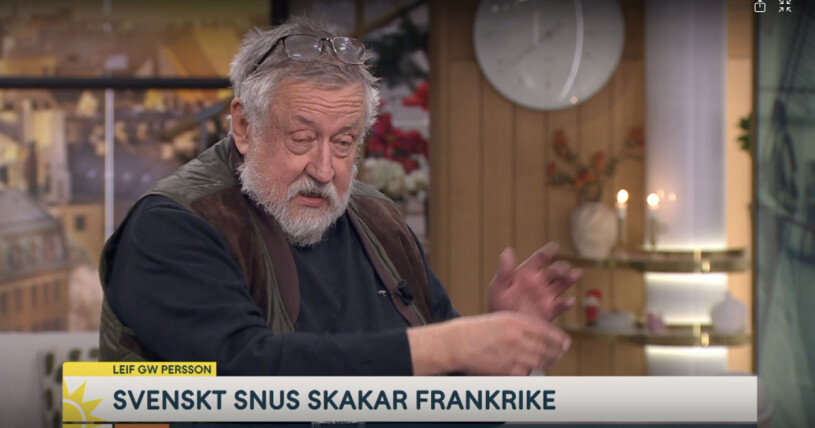 Leif GW Persson tycker att fransoser är ”för veka”. Leif GW Persson i Nyhetsmorgon