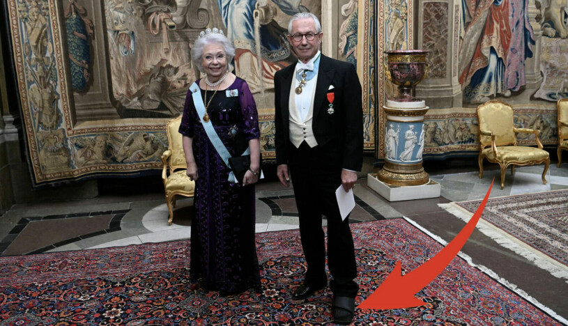 Tord i gips på kungens galamiddag i fjol.