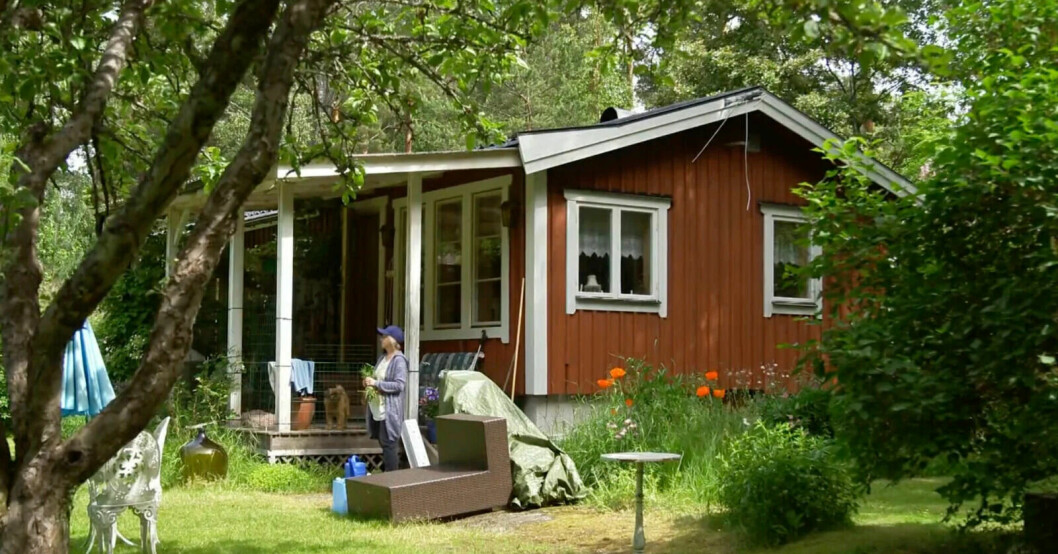 Gamla huset innan det revs – det nya visas senare i säsongen av Marko & Irma. Marko och Irma