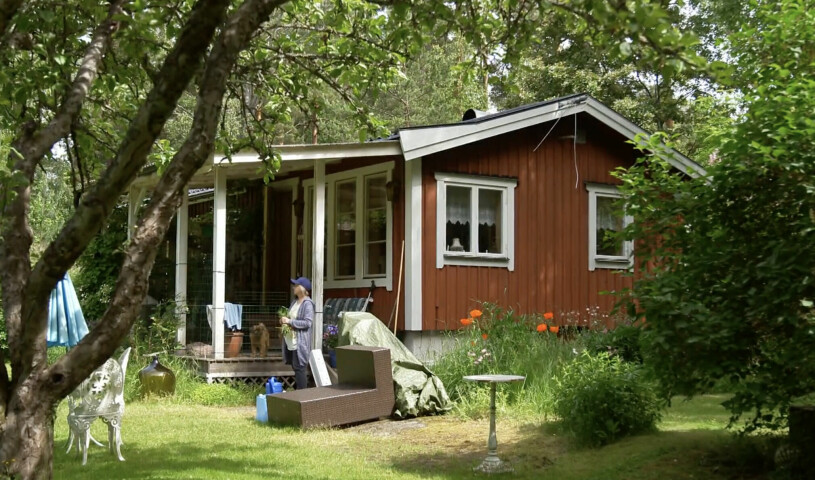 Gamla huset innan det revs – det nya visas senare i säsongen av Marko & Irma.