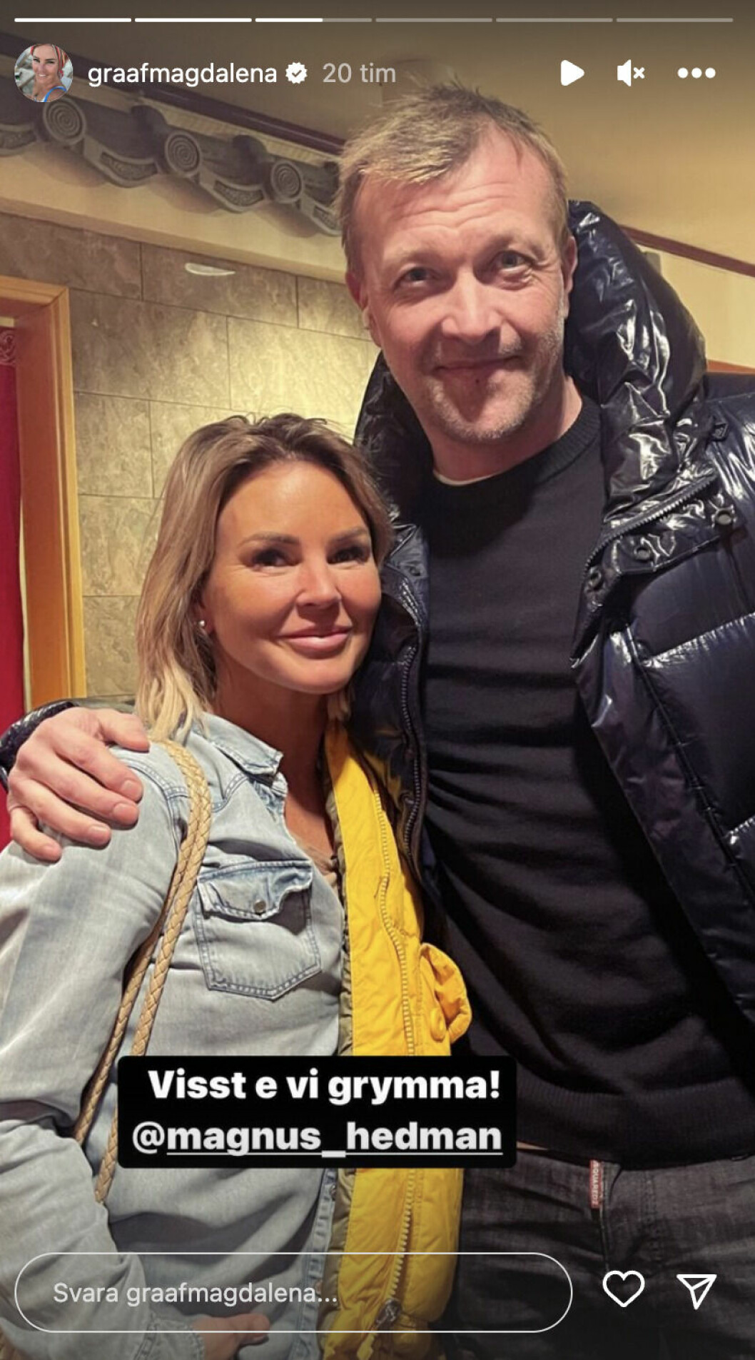 Magdalena Graaf och Magnus Hedman