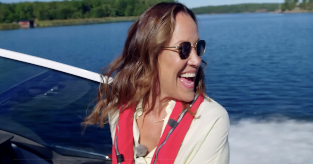 Renée Nyberg kör båt