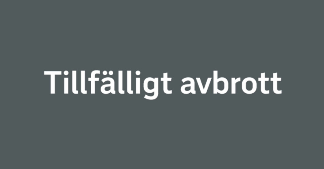 Plötsligt avbröts sändningen.