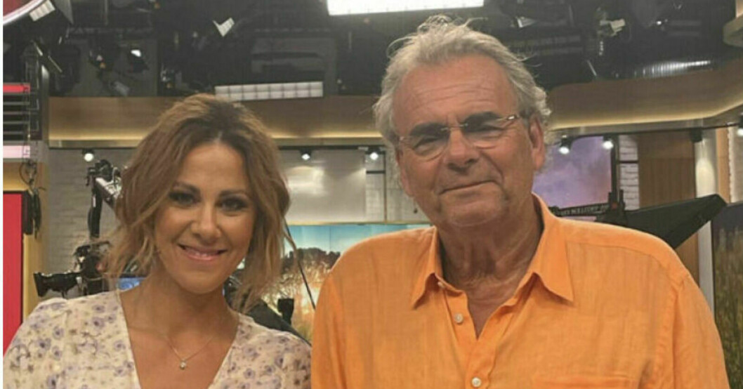 Sofia Geite och Steffo Törnquist i Nyhetsmorgon i TV4. Sofia Geite och Steffo Törnquist i Nyhetsmorgon