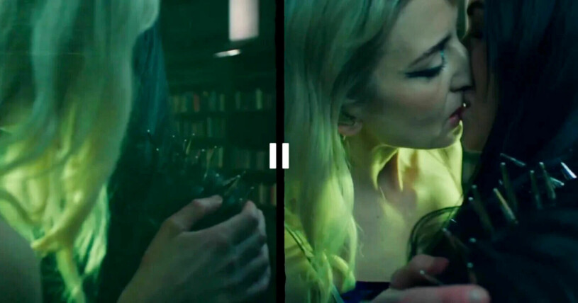 Veronica Maggio och Miriam Bryant kysste varandra i nya musikvideon. Veronica Maggio och Miriam Bryant kysser varandra