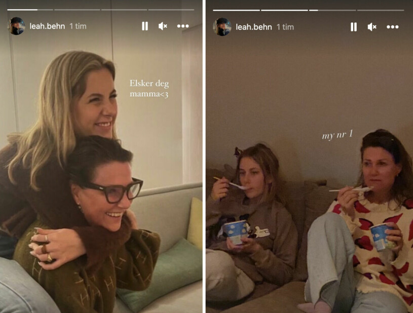 Märtha Louise stöttas och hyllas av dottern Leah på Instagram.