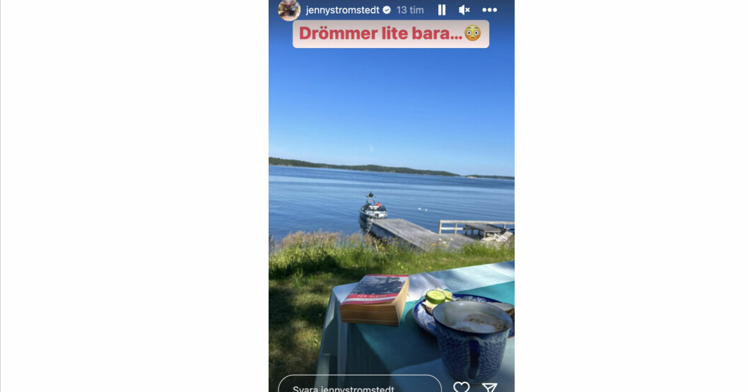 Jenny Strömstedt längtar till sommaren. Foto: instagram/jennystromstedt Jenny Strömstedt Instagrambild
