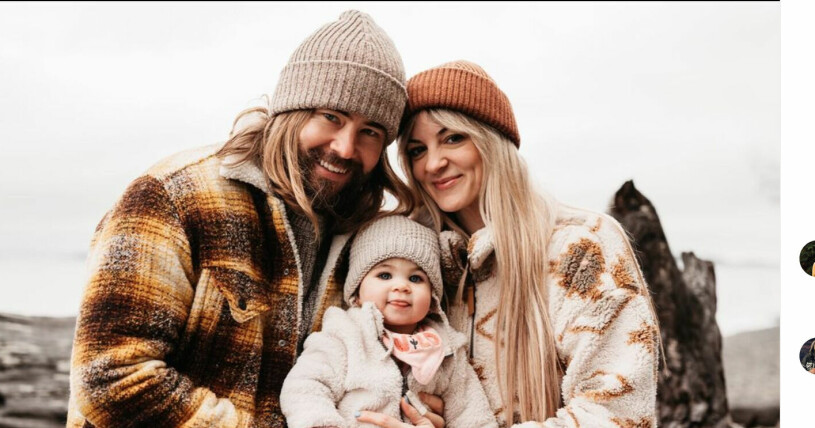 Laurell är tillsammans med Mattias Welin, 42, som spelat i rockbandet Dolly Daggers. 2021 blev de föräldrar till en liten dotter. Foto: Instagram