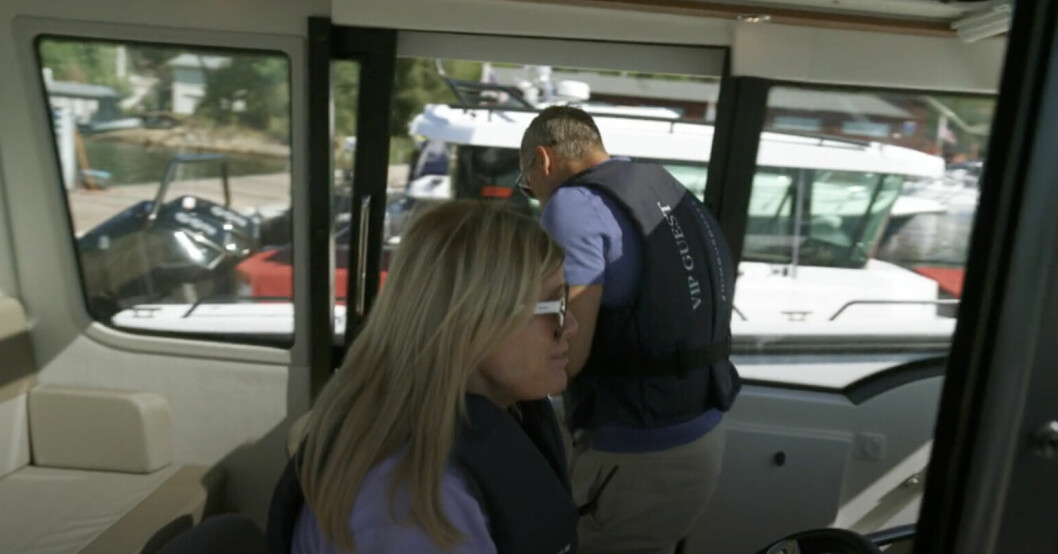 Det uppstod ett tjafs mellan Pernilla och Christian under en båtresa i somras. Pernilla Wahlgren och Christian Bauer bråk