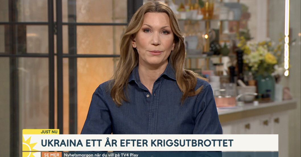 Jenny Alversjö följde händelsen från TV4-studion i Stockholm. Jenny Alversjö