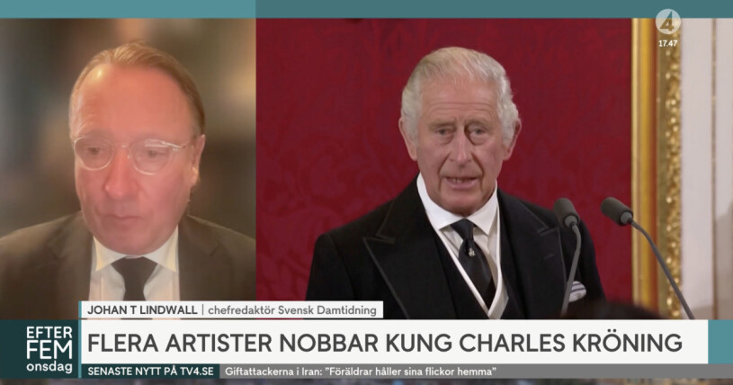 Johan T Lindwall kommenterar situationen med kung Charles i Efter fem.