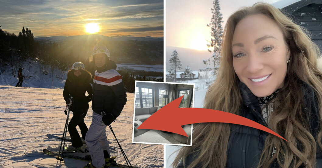 Se nya bilderna inifrån Charlotte Perrellis lyxhus i Åre: "Magnifikt!"