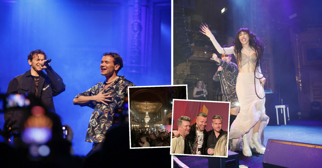 Se bilderna inifrån Melodifestivalens efterfest på Berns!