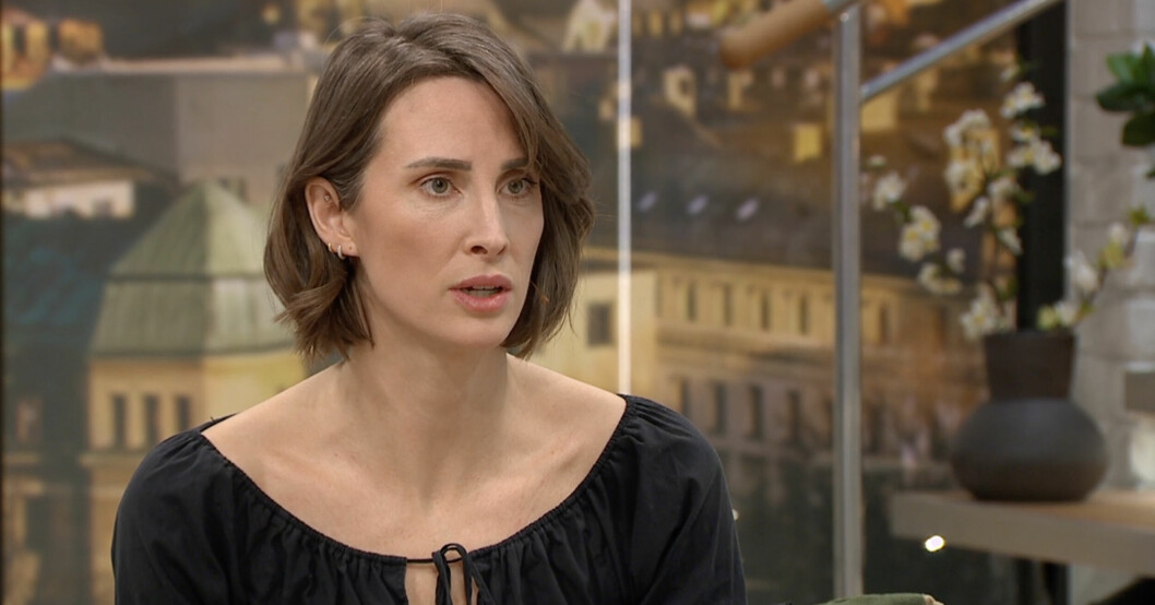 Ida Kjos berättade om systern Elin Kjos sista tid i livet. Ida Kjos i Nyhetsmorgon