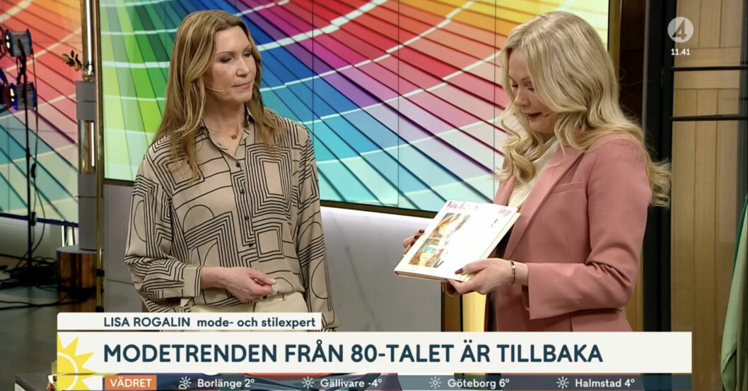 Lisa Rogalin gästade Nyhetsmorgon för att berätta om trenden "Färganalys".