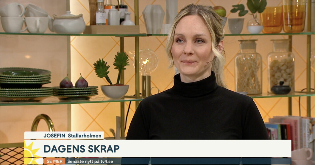 Josefin, som skrapar triss i Nyhetsmorgon