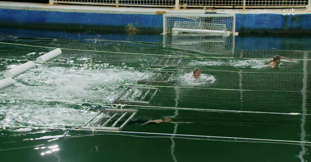 Deltagarna simmar i Mästarnas mästare