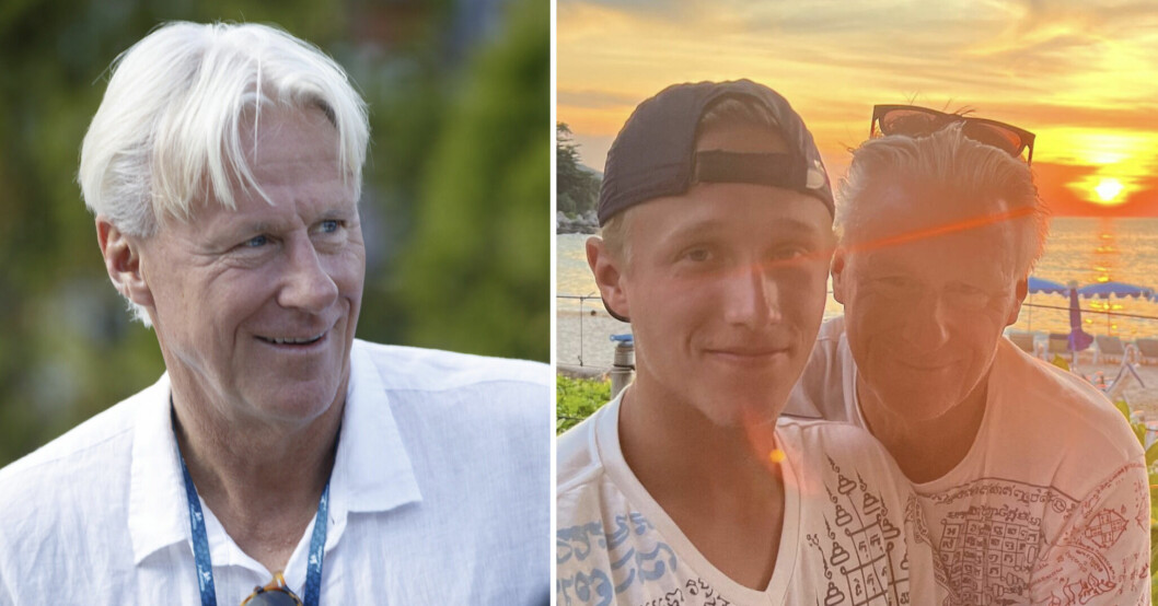 Björn Borgs fina födelsedagsbild med sonen Leo – alla ser samma sak!