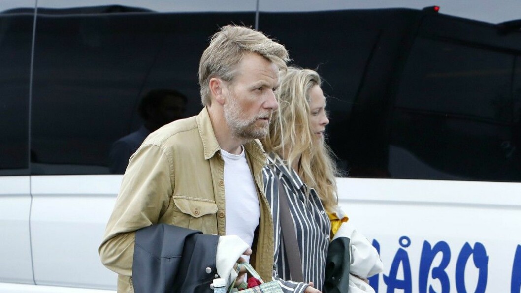 Fredrik Skavlan och Maria Bonnevie på Cristina Stenbecks 40-årsfest.