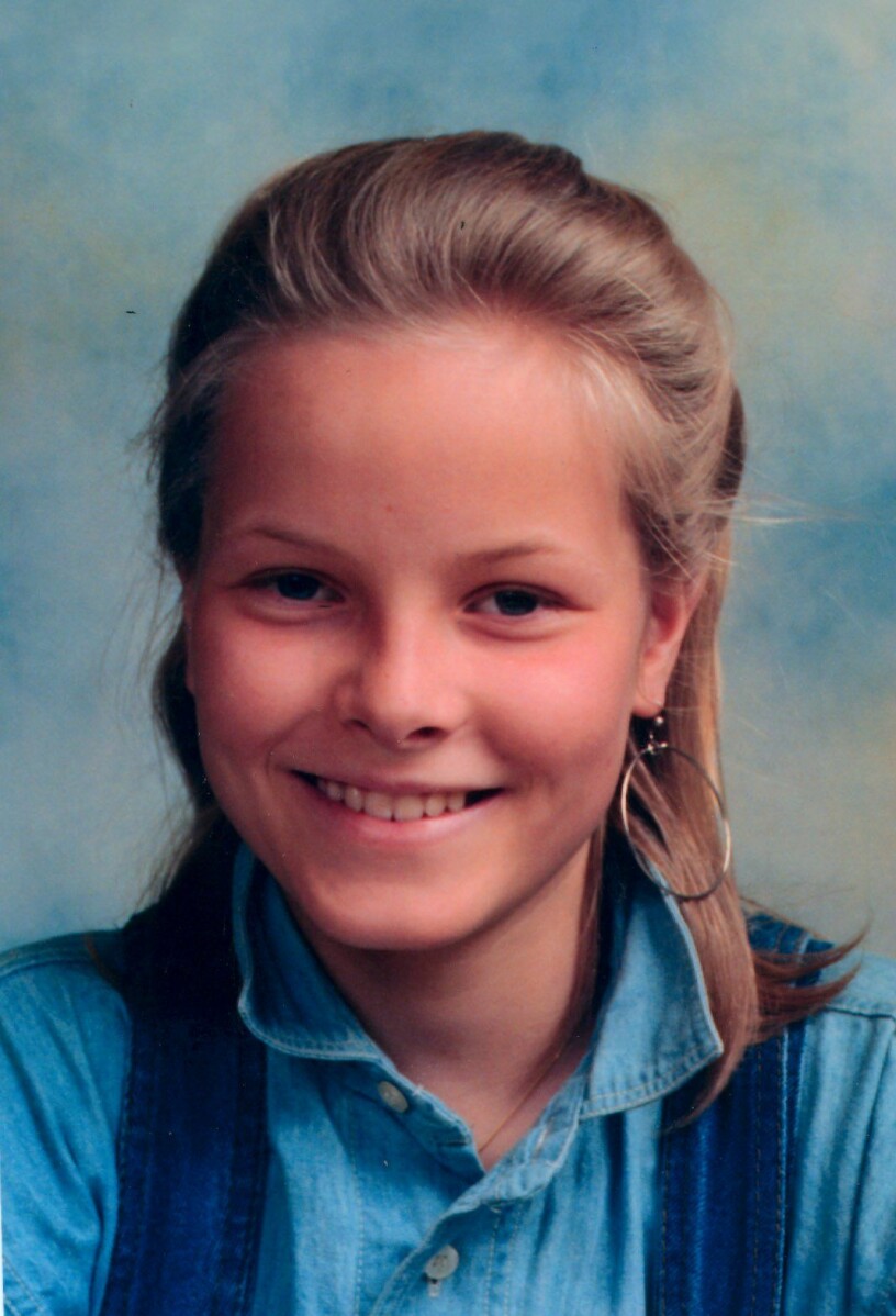 Skolfoto, 13 år gammal.