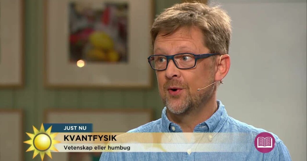 Skylten med "vetenskap eller humbug" fick kritik.
