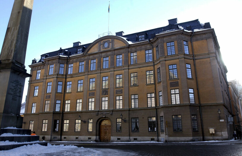 Hovets hus vid Slottsbacken i Stockholm.