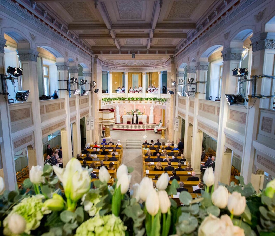Här i Slottskapellet ska prinsessan Ingrid Alexandra konfirmeras på lördag. Slottskapellet i Oslo.