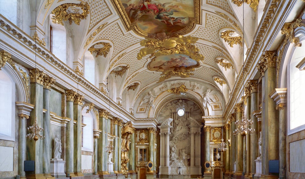 Slottskyrkan på Stockholms slott. Slottskyrkan på Kungliga Slottet i Stockholm.