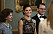 Drottning Silvia, kronprinsessan Victoria och prins Daniel ler