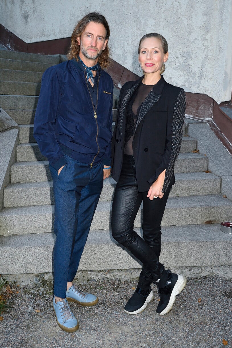 Snygga makarna fotografen Jacob Felländer och skådespelaren Eva Röse.